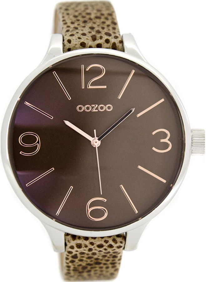 OOZOO Timepieces XL Brown Leather Strap C7163