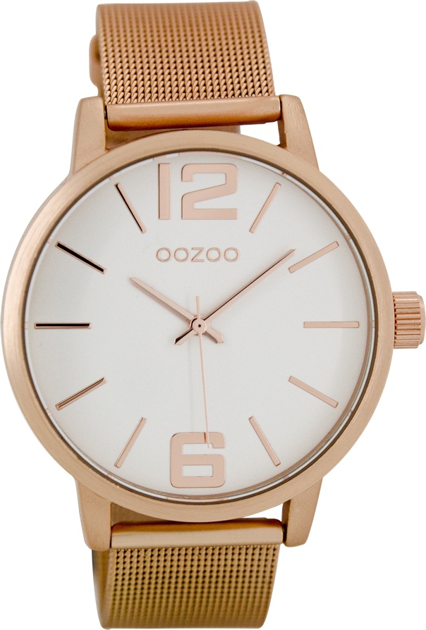 OOZOO Timepieces Rose Gold Metal Strap C7203