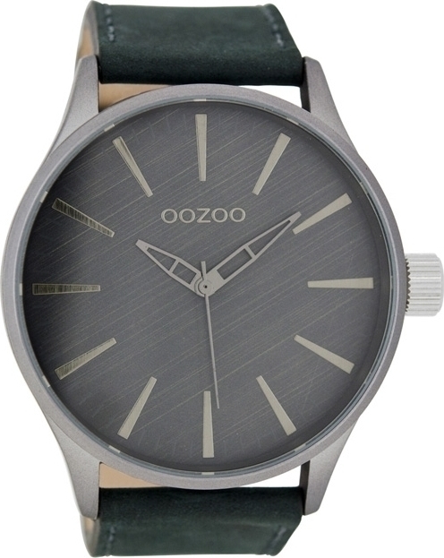 OOZOO Timepieces XXL Blue Leather Strap C7420