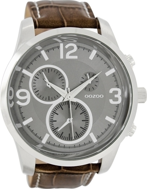 OOZOO Timepieces Brown Leather Strap C7452