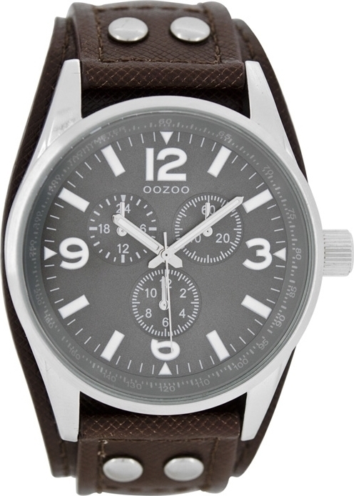 Oozoo Timepieces XL Brown Leather Strap C7456