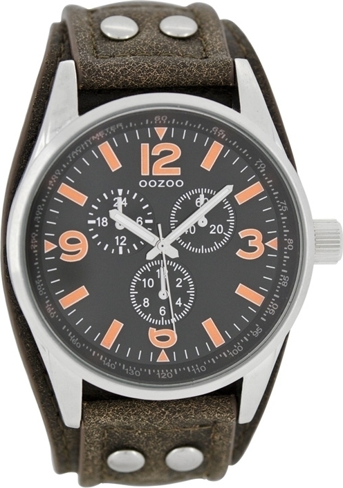 OOZOO Timepieces XL Brown Leather Strap C7458