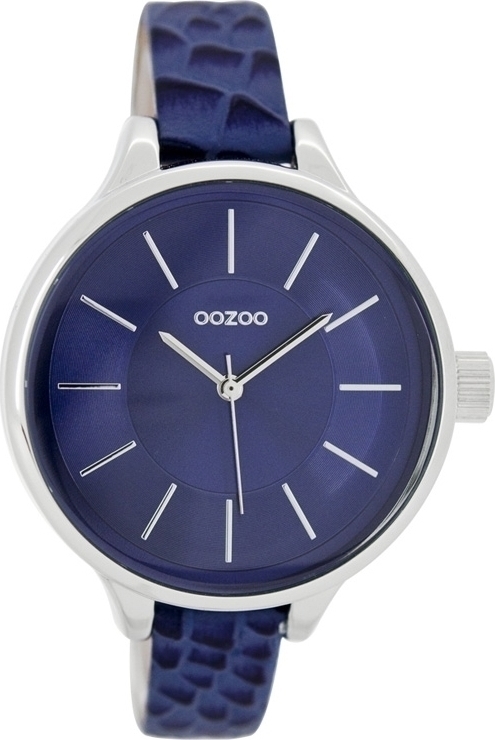 OOZOO Timepieces Blue Leather Strap C7548