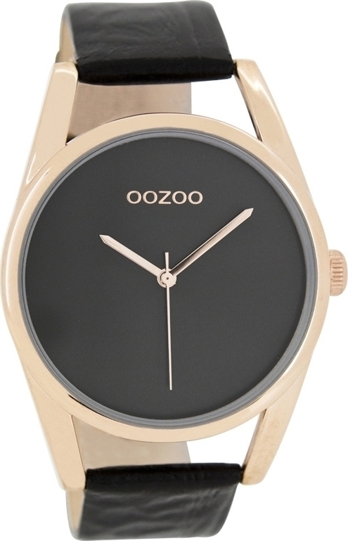 OOZOO Timepieces Black Leather Strap C7589