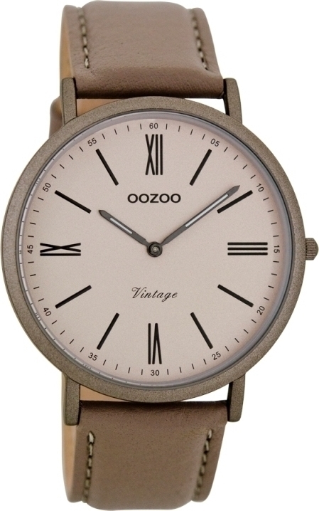 OOZOO Timepieces Vintage Brown Leather Strap C7711