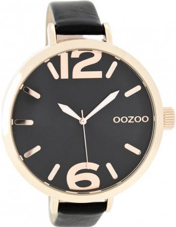 Oozoo Timepieces Black Leather Strap C7964