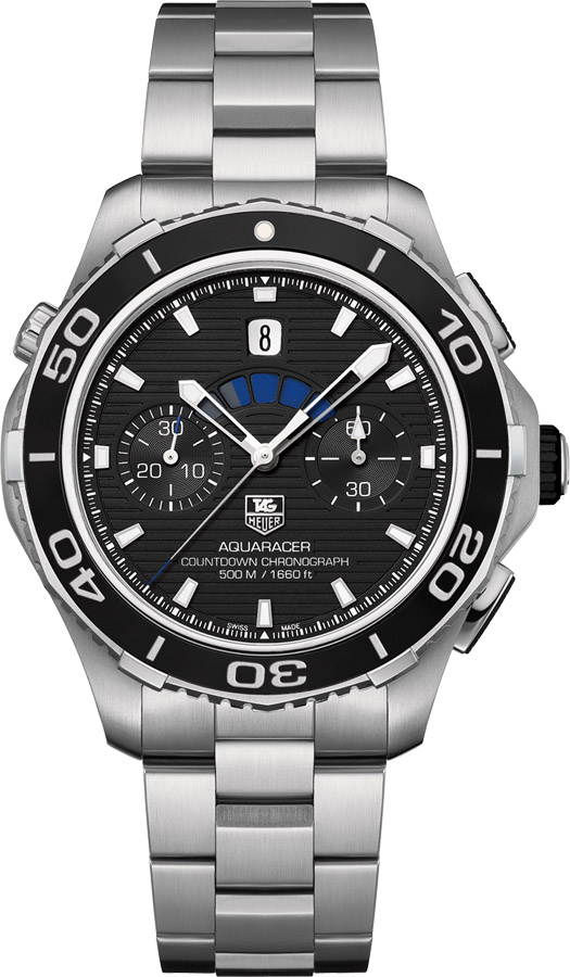 Aquaracer Black Dial Stainless Steel Automatic Men's Watch CAK211A.BA0833