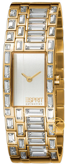 Esprit H-Lecony Gold White Dial Stainless Steel Bracelet  EL900262005