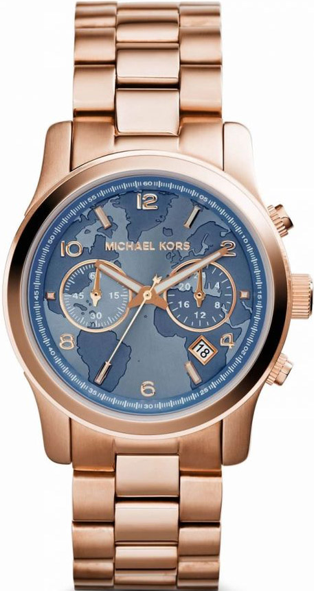 MICHAEL KORS Watch Hunger Stop Runway Rose Gold Stainless Steel Chronograph MK5972