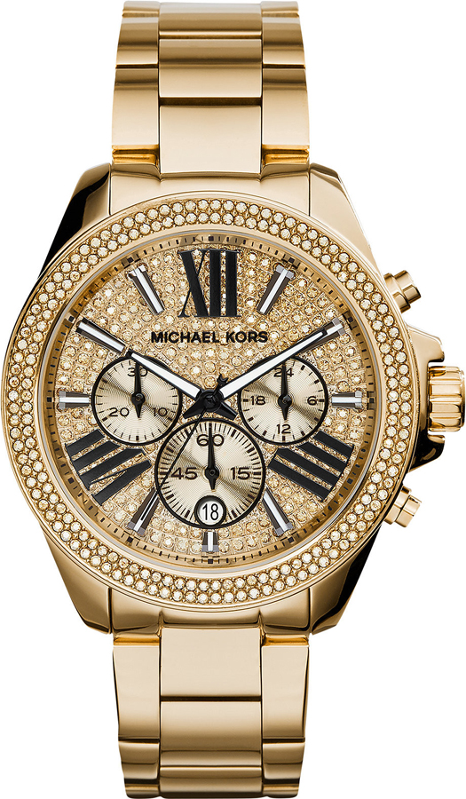 Michael Kors Chronograph Wren Gold-tone Stainless Steel Bracelet MK6095