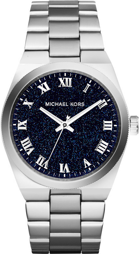 Michael Kors Channing Midnight Blue Shimmer Dial Stainless Steel Ladies MK6113