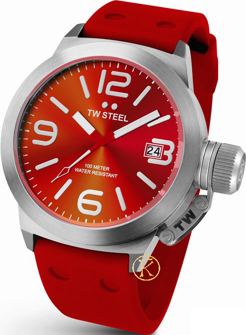 TW Steel Unisex Canteen Fashion Red Watch TW510