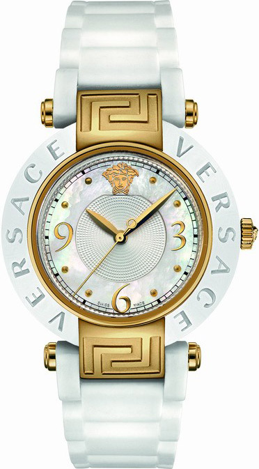 VERSACE Ceramic White Stainless Ceramic Case 92QCP1D497S001