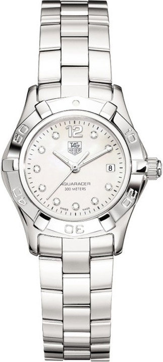 TAG Heuer Women's Aquaracer Stainless Steel Diamond Dial Watch WAF1415.BA0824