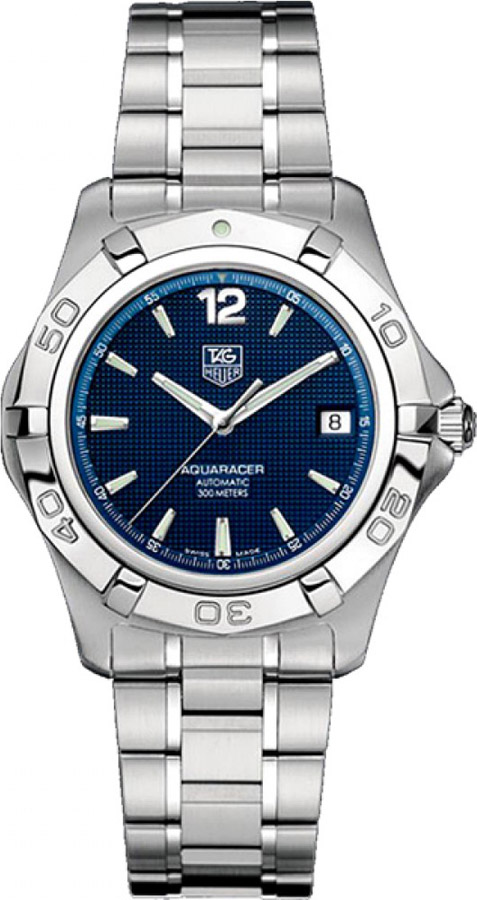 Tag Heuer Aquaracer Mens Blue Dial Steel Automatic Watch WAF2112.BA0806