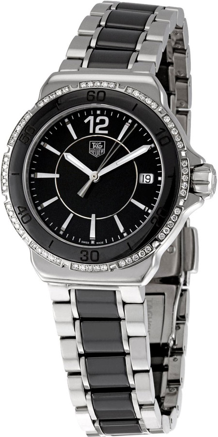 TAG Heuer TAGHeuer Formula 1 Black Ceramic and Stainless Steel Bracelet WAH1212BA0859