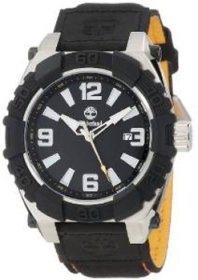 Timberland Hookset Men's Quartz Watch with Black Dial Analogue Display and Black Nylon Strap 13321JSTB/02B