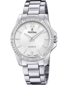 Festina Crystals Silver Stainless Steel Bracelet F20593/1