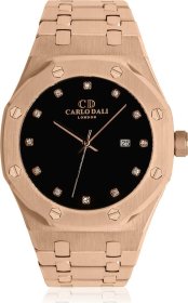 CARLO DALI Côte D' Azur Diamond Steel Watch CD.WA.0065.0171.RO.01