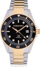 CARLO DALI "Royal Poseidon One" Silver & Gold Metal Watch CD.WA.0066.0170.02