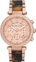 Michael Kors Women's Parker Tortoise & Rose Gold-Tone Watch MK5538