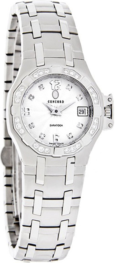 Concord Saratoga Diamonds Quartz Stainless Steel B 0310471