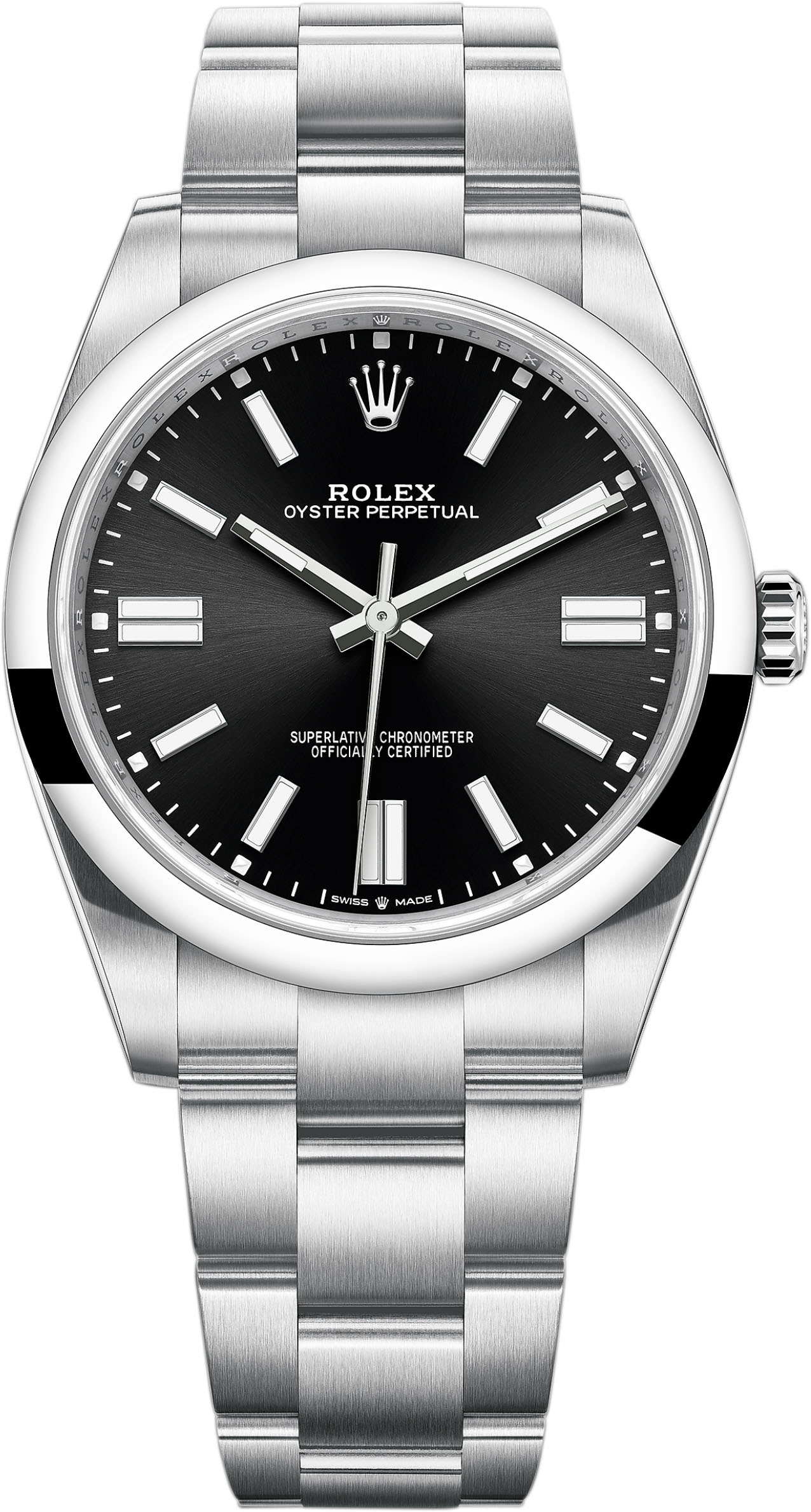 ROLEX Black Dial Oyster Perpetual 41 124300