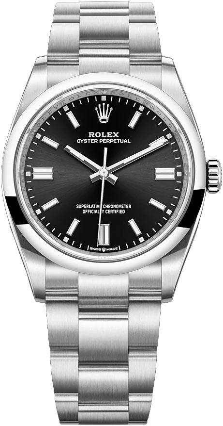 ROLEX Black Dial Oyster Perpetual 36 126000