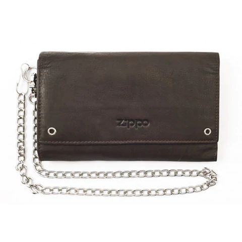 Zippo Biker 2005129 δερμάτινο πορτοφόλι με αλυσίδα