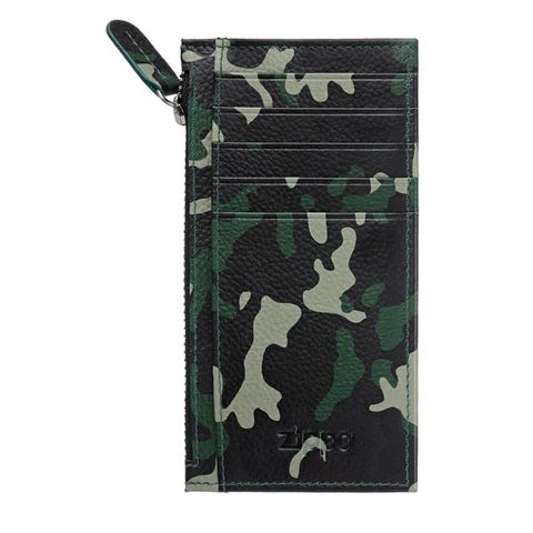 Zippo Camo Green 2006049 δερμάτινο πορτοφόλι καρτών