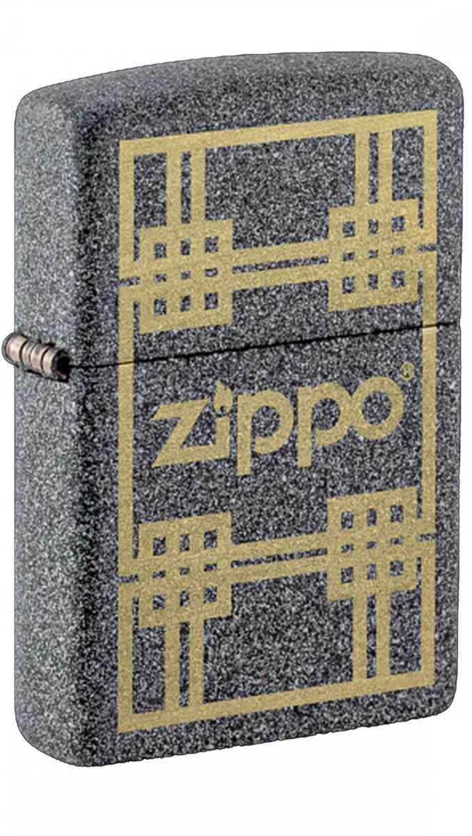 Zippo Logo Iron Stone 48791