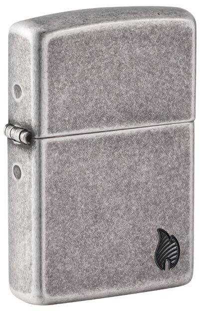 Zippo Armor® Antique Silver Flame Design 46399