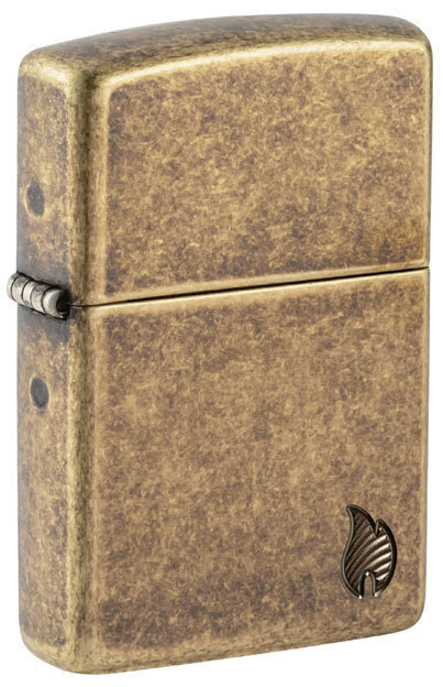 Zippo Armor® Antique Brass Flame Design 46400