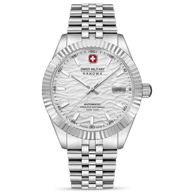 Swiss Military Hanowa Diligenter Automatic Silver Stainless Steel Bracelet SMWGL0005402