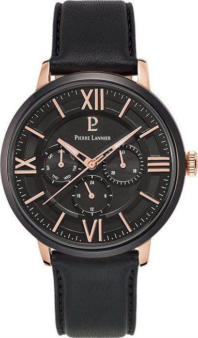 Pierre Lannier Black Leather Strap 254C433