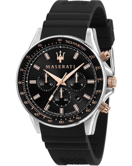 Maserati Sfida Chronograph Black Rubber Strap R8871640002