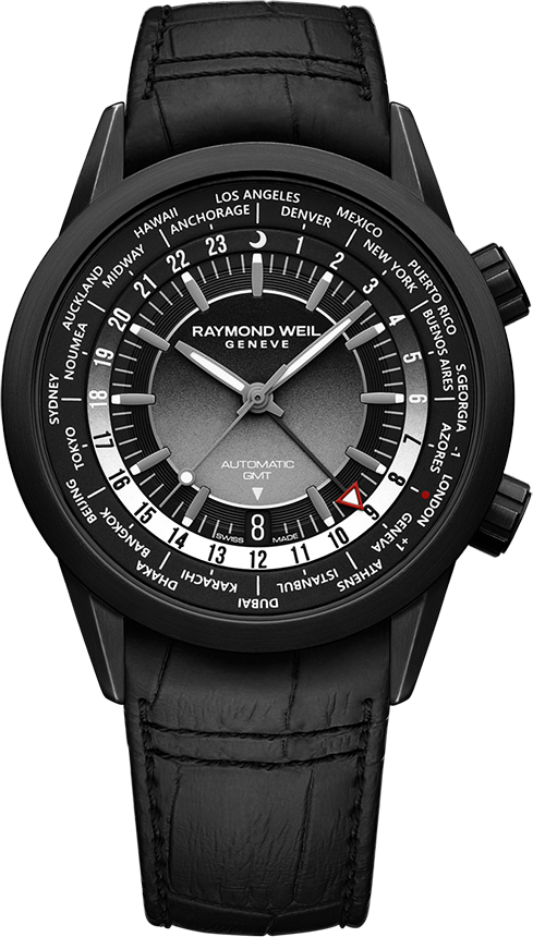 Raymond Weil Freelancer Men's GMT Worldtimer2765-BKC-20001