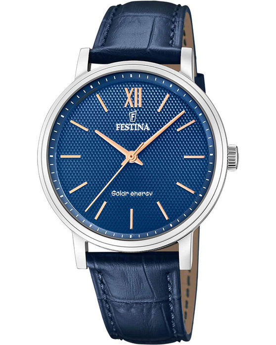 FESTINA Solar Blue Leather Strap F20660/4