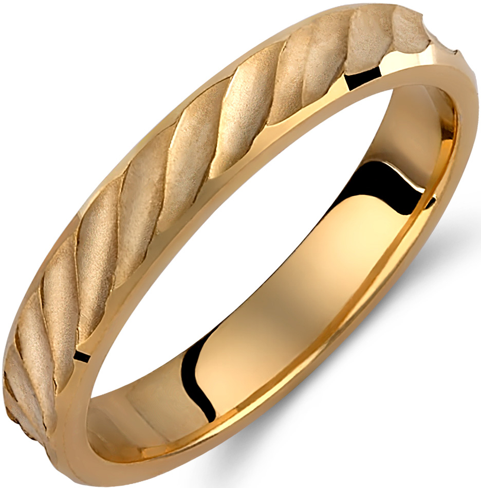 Βέρες Γάμου σε Χρυσό Χειροποίητες από Ελληνικό Εργαστήρι code gk389c