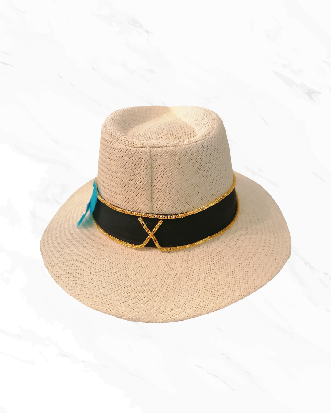 Χειροποίητο ψάθινο καπέλο Fendora "REA"