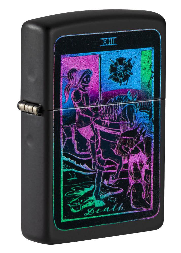 Zippo 49698 Black Light Tarot Card Design