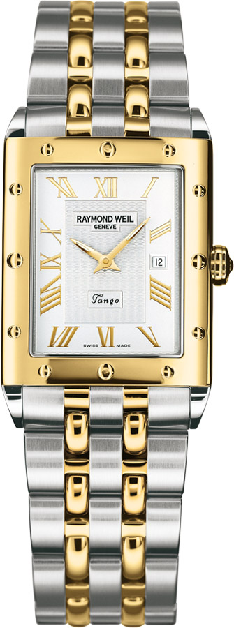 Raymond Weil Mens Tango Two Tone Watch 5381-STP-00308