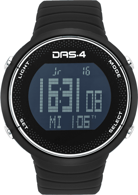 DAS.4 FT07 Black Functional Ποδηλατικό ρολόι 60021