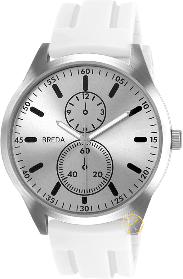 Breda Connor White Rubber Strap 8153