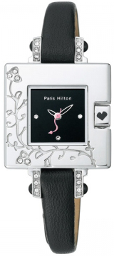 Paris Hilton Black Leather Strap 138.4308.99