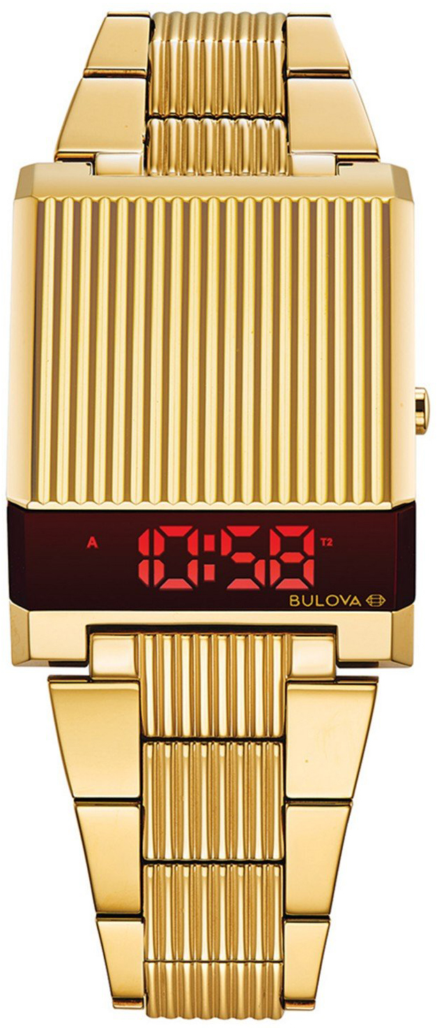BULOVA Computron 1976 Gold Stainless Steel Bracelet 97C110