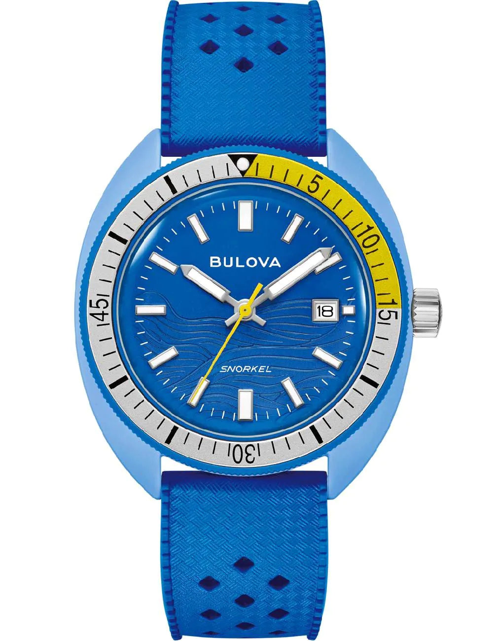 Bulova Snorkel Blue Silicon Strap 98B445