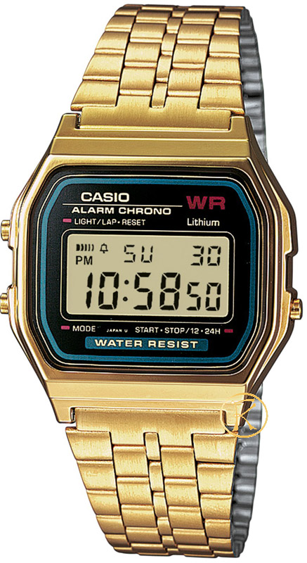 CASIO Collection Gold Stainless Steel A-159WGEA-1EF