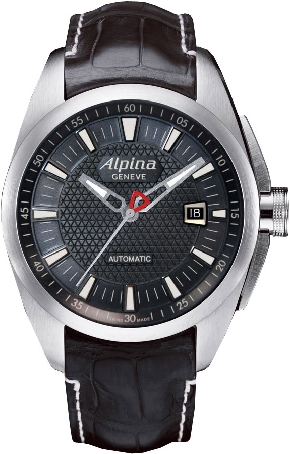 ALPINA Nightlife Automatic Black Leather Strap AL-525B4RC6