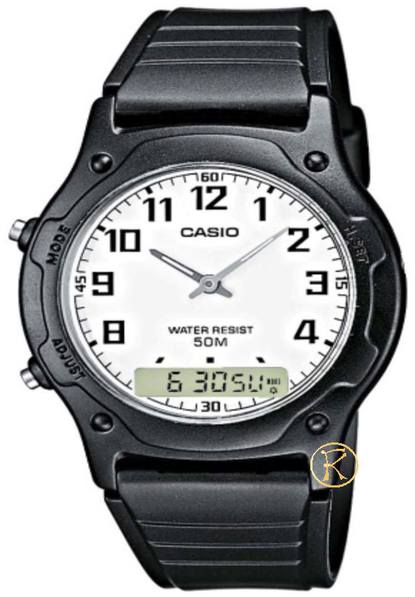 casio chronograph black rubber strap